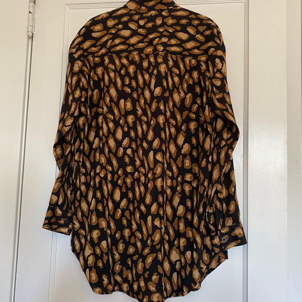 Leopard DKNY button down